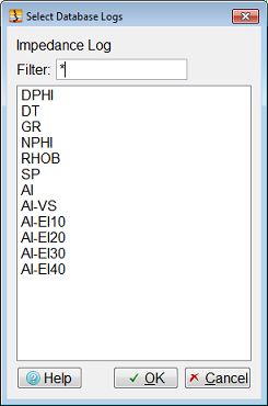 Select Well Logs