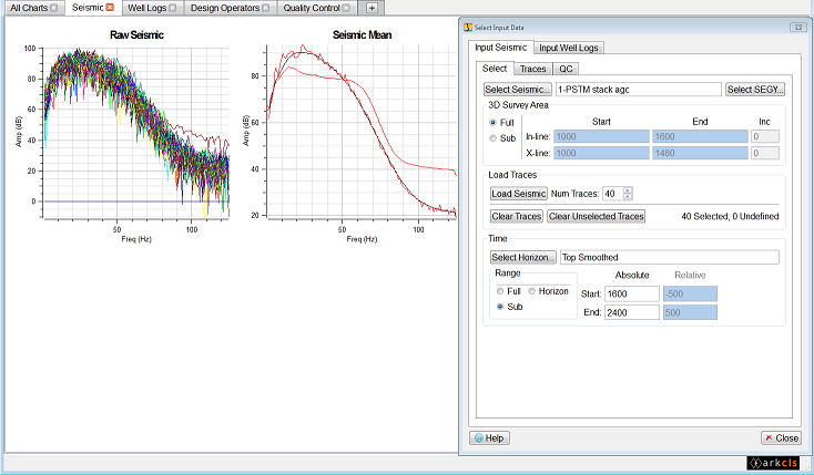 Modifying Seismic Time Range (Sub)