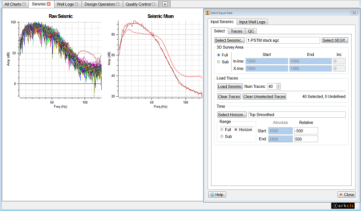 Modifying Seismic Time Range (Horizon).