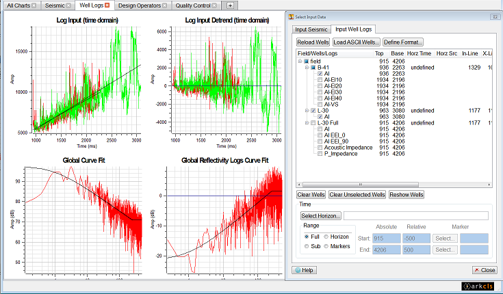 Modify Well Log Time Range (Full)