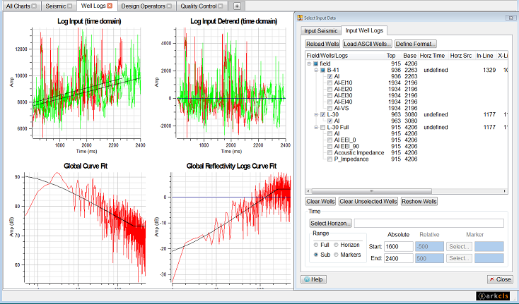 Modify Well Log Time Range (Sub)