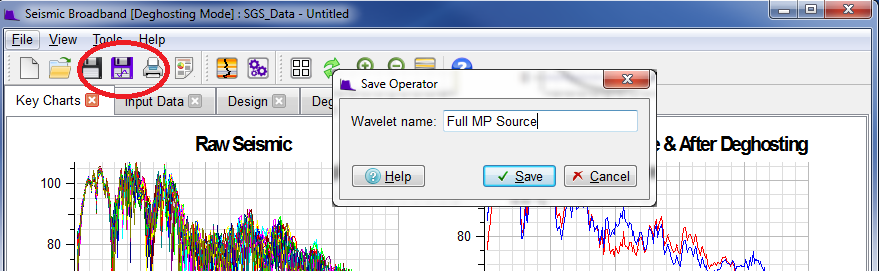 Save Operator dialog