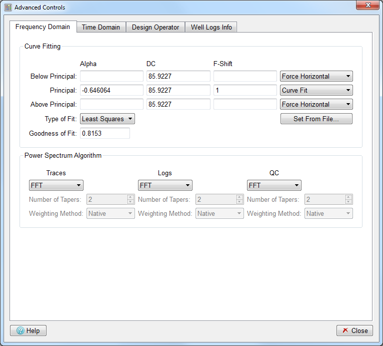 Frequency Domain Tab