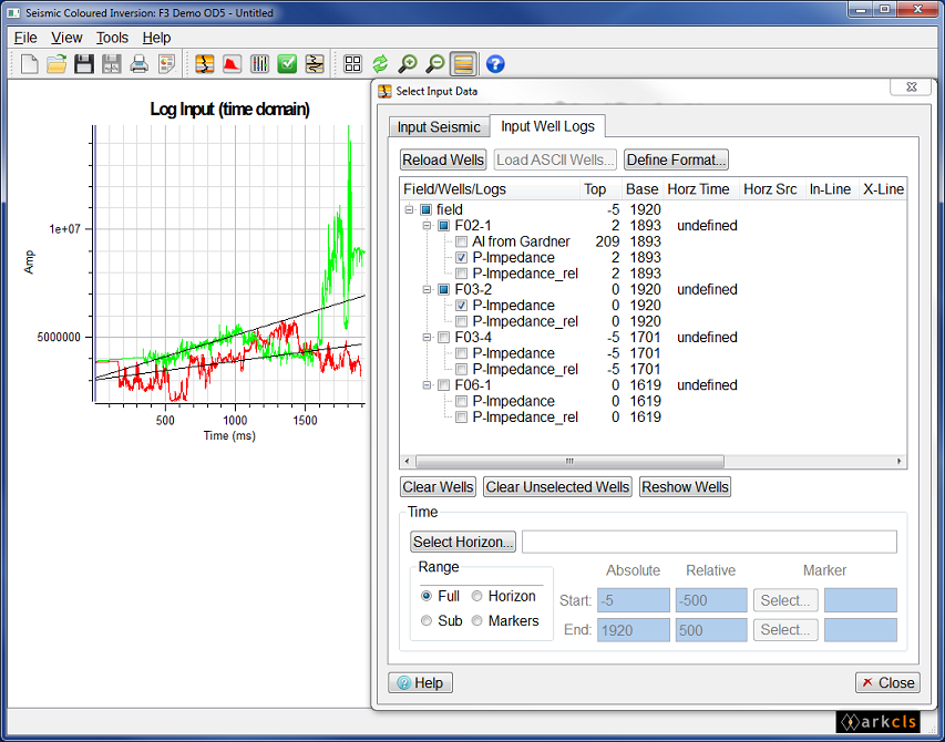Modify Well Log Time Range (Full)