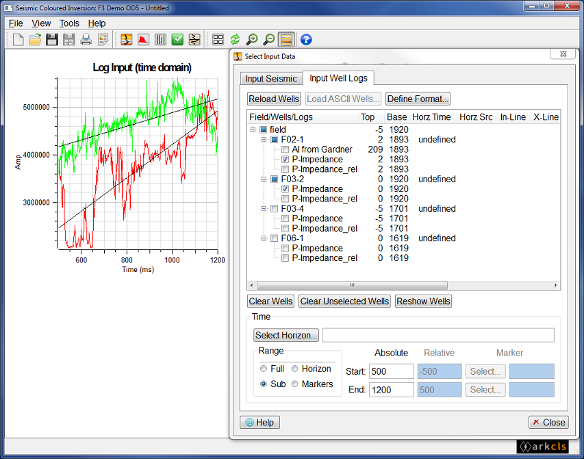 Modify Well Log Time Range (Sub)