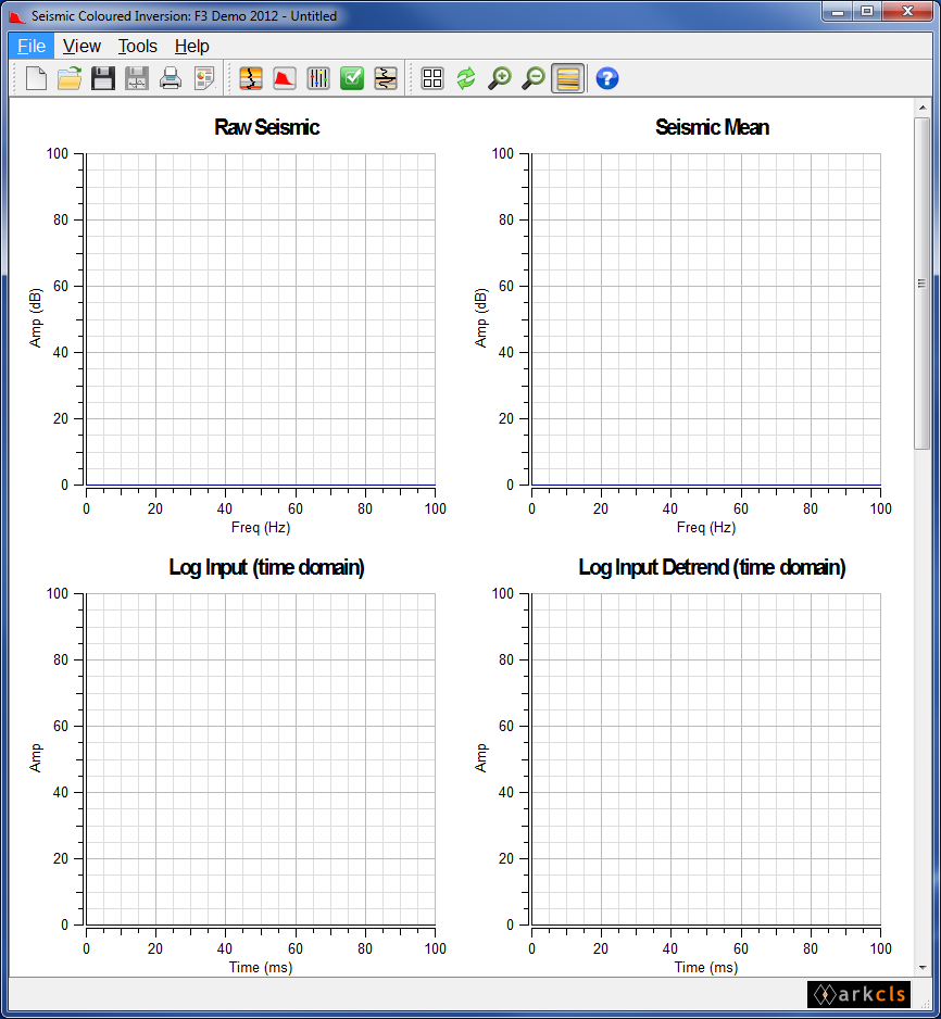 Seismic Coloured Inversion main window