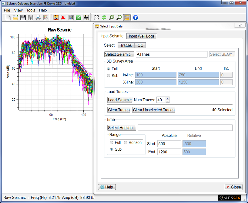 Modifying Seismic Time Range (Sub)