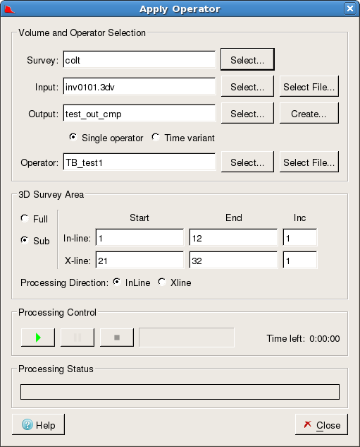 Specify 3D Survey Area