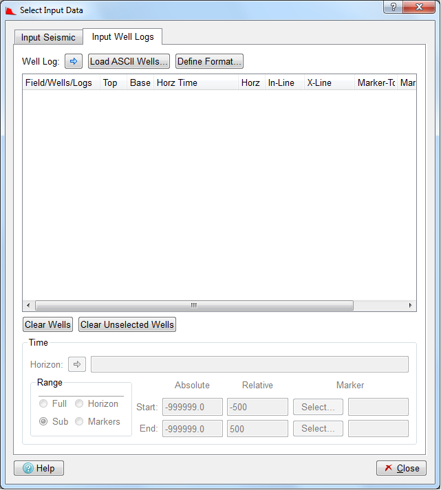 Database Well Log Loading