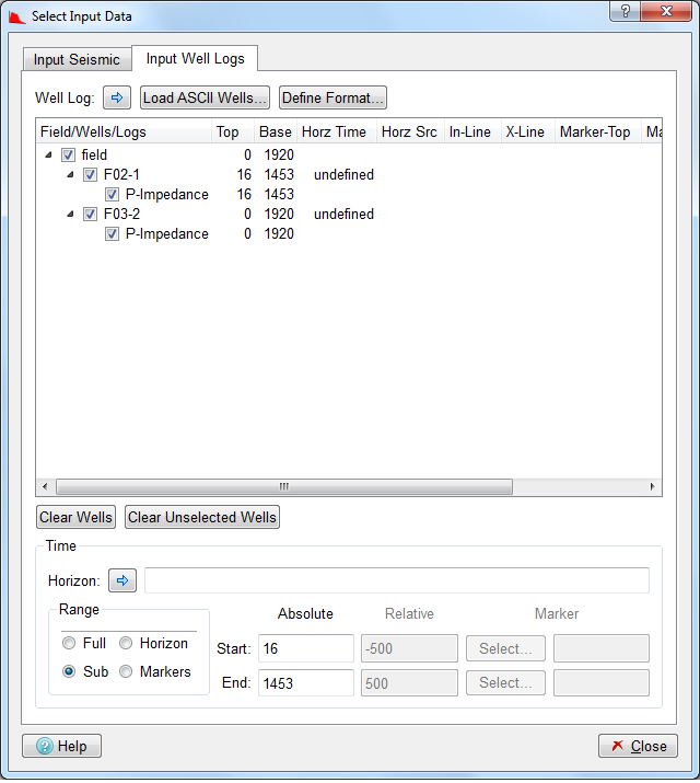Database Well Log Loading