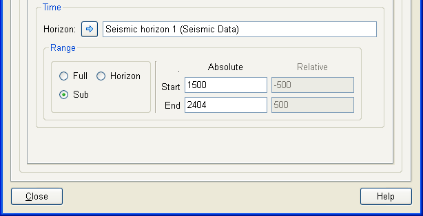 Horizon Selection - After