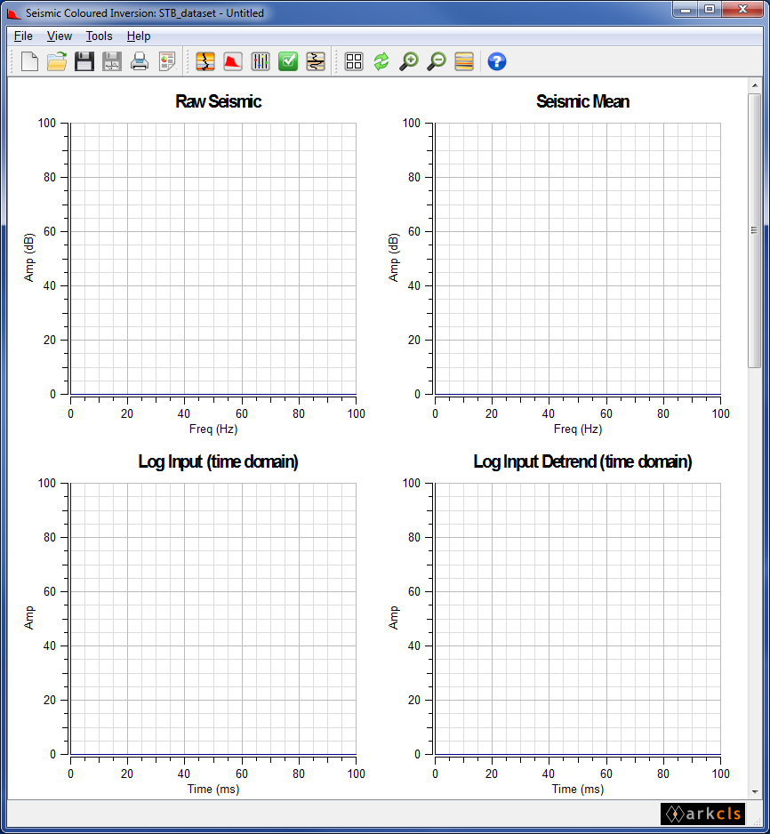 Seismic Coloured Inversion Main Window