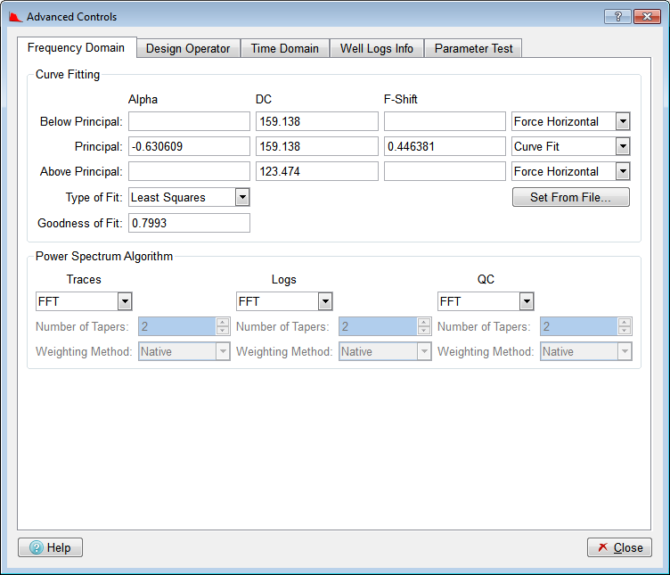 Frequency Domain Tab