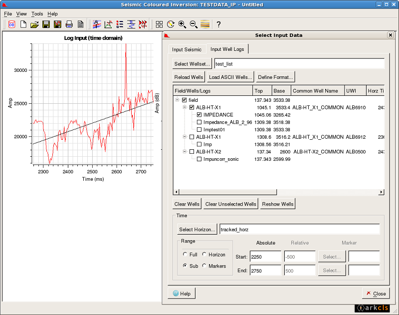 Modify Well Log Time Range (Sub)