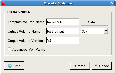 Select Output Seismic Volume. 2003.12 (L), R5000 (R)