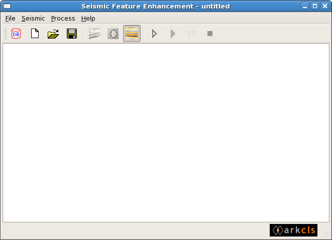 Seismic Feature Enhancement Main Window