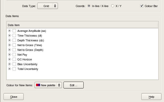 Grid Data Items