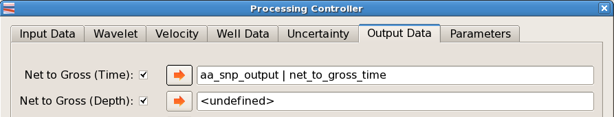 Selected Output Horizon and Attribute