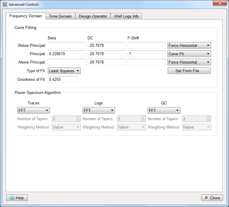 Frequency Domain Tab