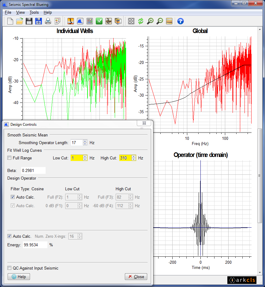 Fit Well Log Curves block