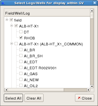 Adding Raw Well Logs to Seismic View