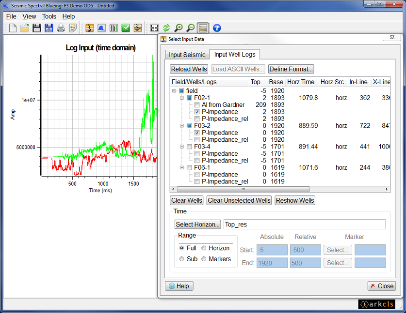 Modify Well Log Time Range (Full)