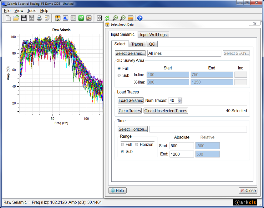 Loading Seismic Data