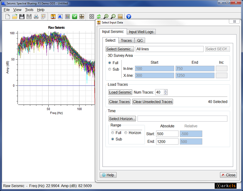 Modifying Seismic Time Range (Sub)