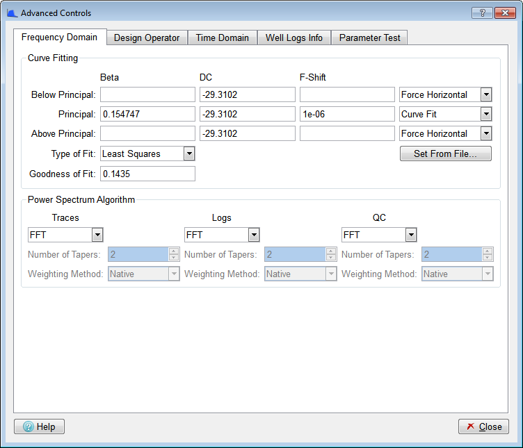 Frequency Domain Tab