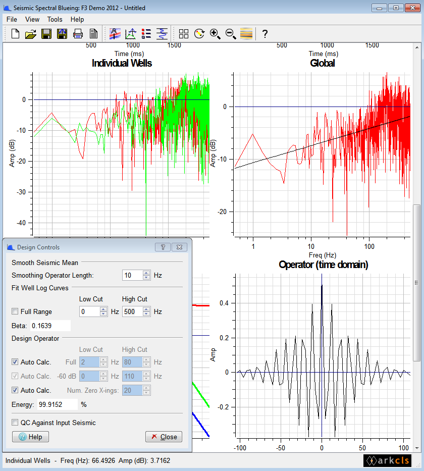 Fit Well Log Curves block