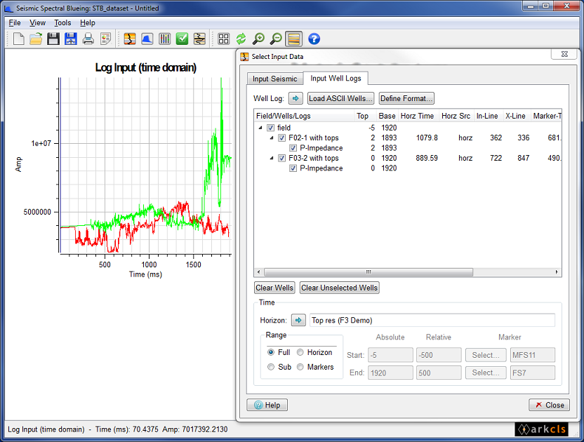 Modify Well Log Time Range (Full)