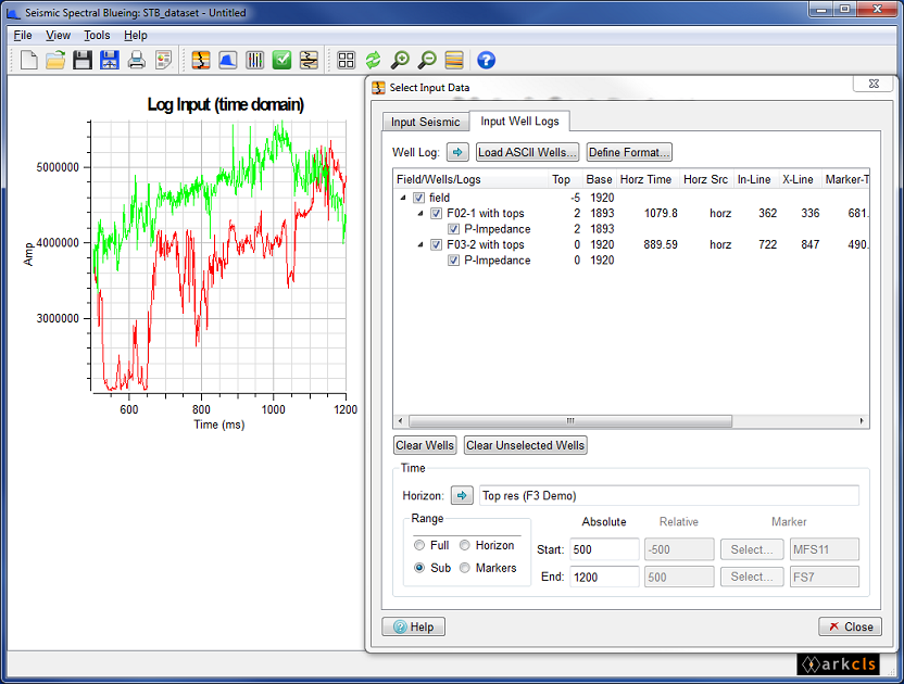 Modify Well Log Time Range (Sub)