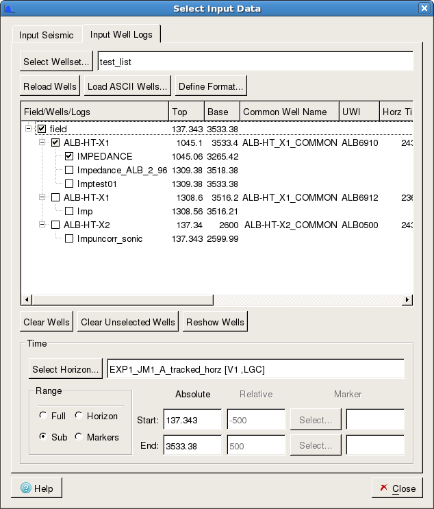 Database Well Log Loading